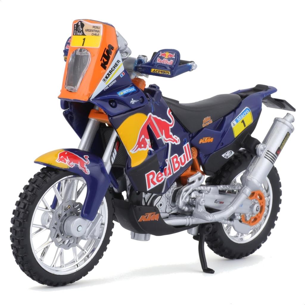 Bburago 1/18 Scale Red Bull KTM Factory Racing Series KTM 450 Rally Dakar Rally / Diecast Model Car, Finished Model, 18-51071