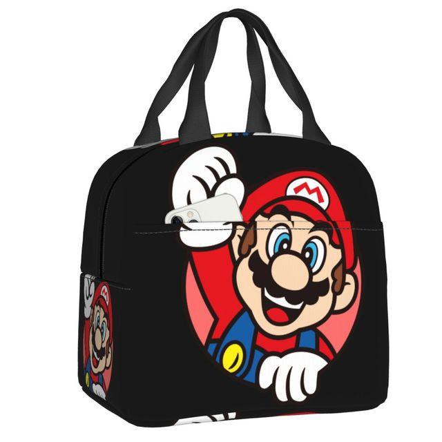 Mario Super Mario Lunch Bag Elementary School Student Insulated Lunch Box Handheld Meal Bag Ice Pack
