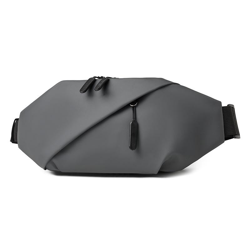 

Мужская новая нагрудная сумка, сумка-мессенджер, мужская маленькая сумка, наплечная сумка, поясная сумка, повседневная маленькая сумка-саквояж. серый