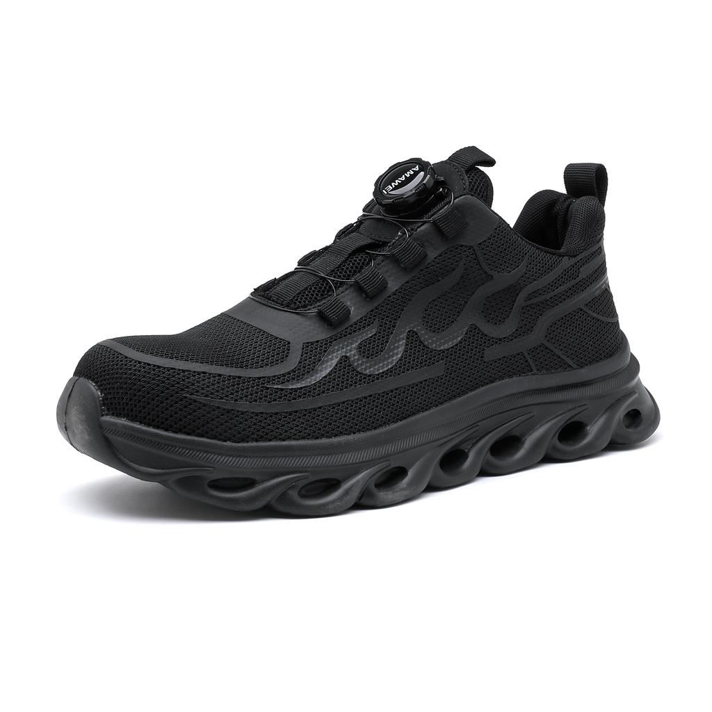 Rotating Button Safety Shoes Men and Women Steel Toe Sneaker Work Shoes Man Puncture Proof Work Safety Boots Protective Shoes