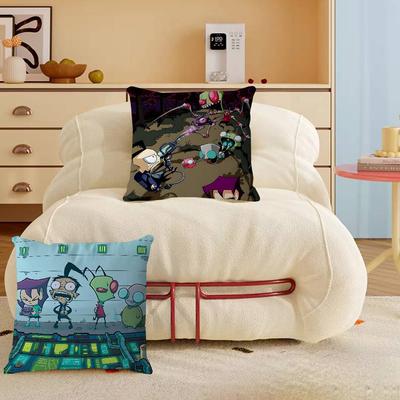 Cartoon I-Invader-Zim Personalized Pillow Cover Kids Bedroom Wild Party Decor Pillowcase Kid Birthday Shower Gift