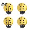 Office Cabinet Decor 4Pcs 3D Ladybug Refrigerator Magnet, Mini Ladybird Resin Fridge Magnets Decorative Memo Note Holder for Kitchen Whiteboard Kit
