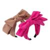 Corduroy Bowtie Hair Hoop Large Wash Face Hairband Gifts Bowtie Headband  Adult