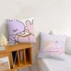 Cartoon A-Asamimichan Cute Bunny cushion For Bedroom Car Coffee Shop Room and Living Room Sofa Decorative Pillow Cover Case