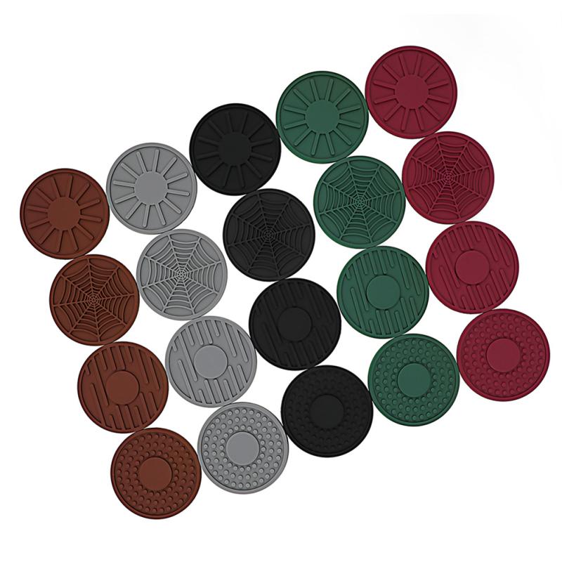 Hot! 4pcs Silicone Coaster Creative Round Universal Household Cup Mat For Water Cup Coffee Cup Tea Cup