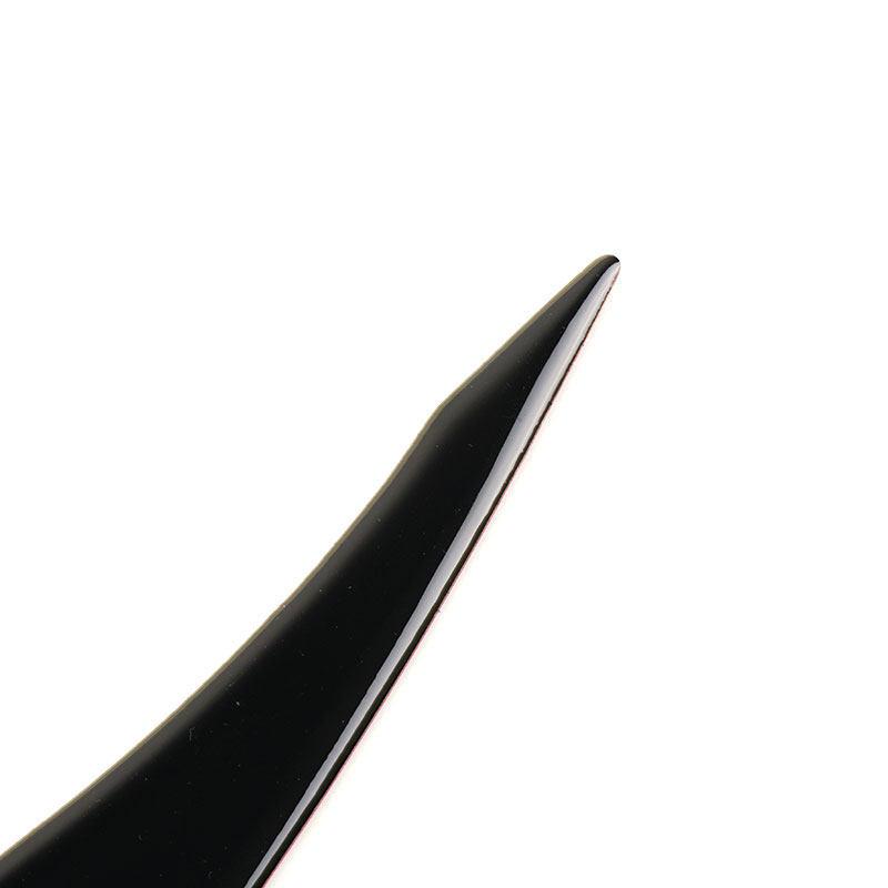 Car Accessories Headlight Eyebrow Cover Eyelids Sticker Trim For Hyundai Elantra 2016 2017 2018 Piano Black