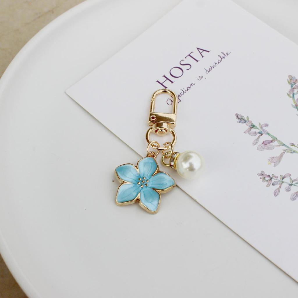 Koreanischer Niedlicher Mädchen Birnenblüten Anhänger Schlüsselanhänger - Stilvoller Taschenanhänger Geschenk