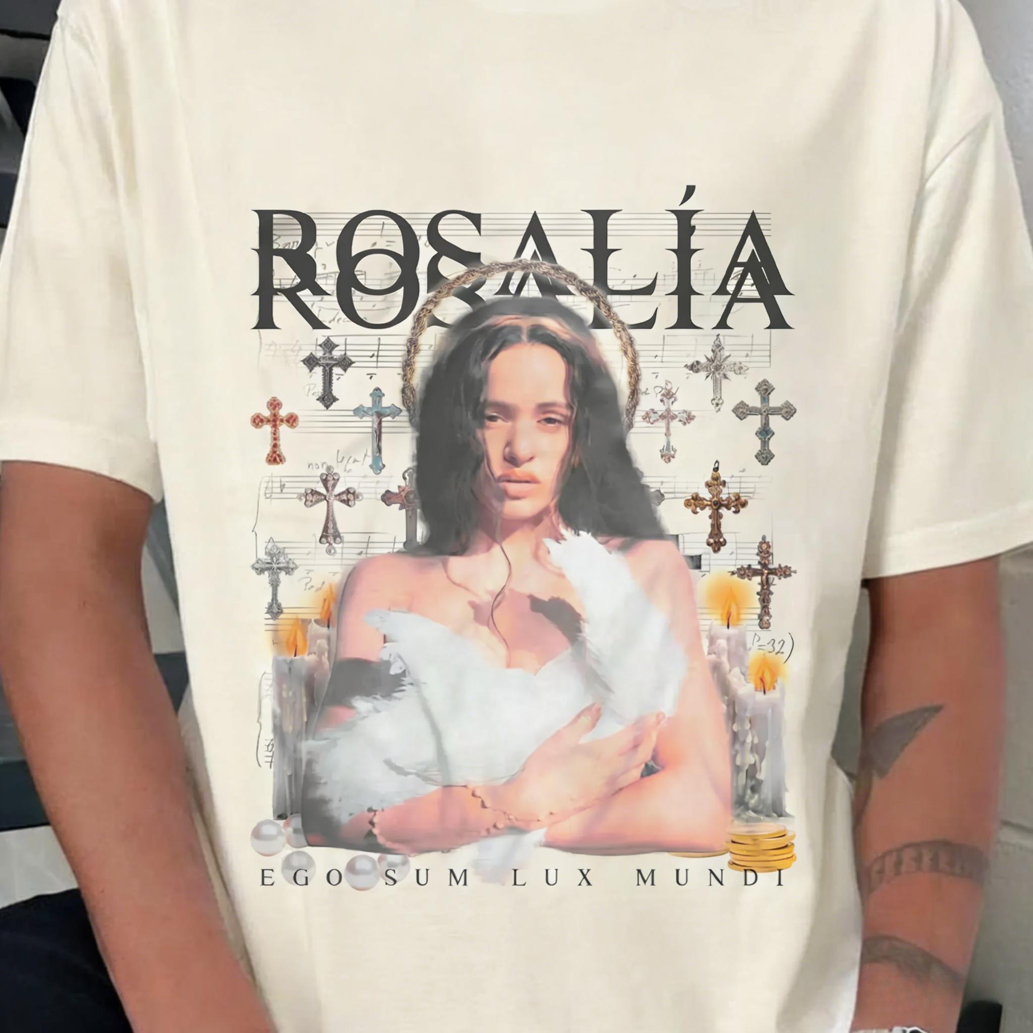 

Rosalía Rosalia LUX album tour 2026 graphic 100Cotton unisex shirt Y2k Hip hop Style Summer Mens Short sleeve Tshirt fan gift 4XL