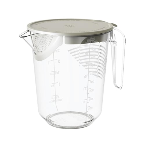 Transparent Measuring Cup - 1000ml Multifunctional Filter Measuring Cup with Egg and Milk Whisk, Graduated Measuring Cup, 4 Capacity Units, Mixing Ket