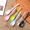 100Pcs Individual Packing Disposable Spoon Fork Degradable Ice Cream Spoons Durable Eco-Friendly Dessert Cake Scoop