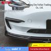 Tesla Model 3 C**T Style Carbon Fiber Body Kit: Front & Rear Lip Splitters.