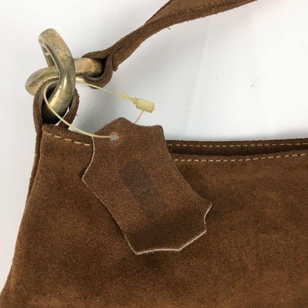 URSULA CONZEN Made in Italy Nubukleder Schultertasche Braun(GEBRAUCHT)