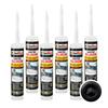 IsolBau Sanitary Silicone Black Sanitär Silikon 6 x 300ml