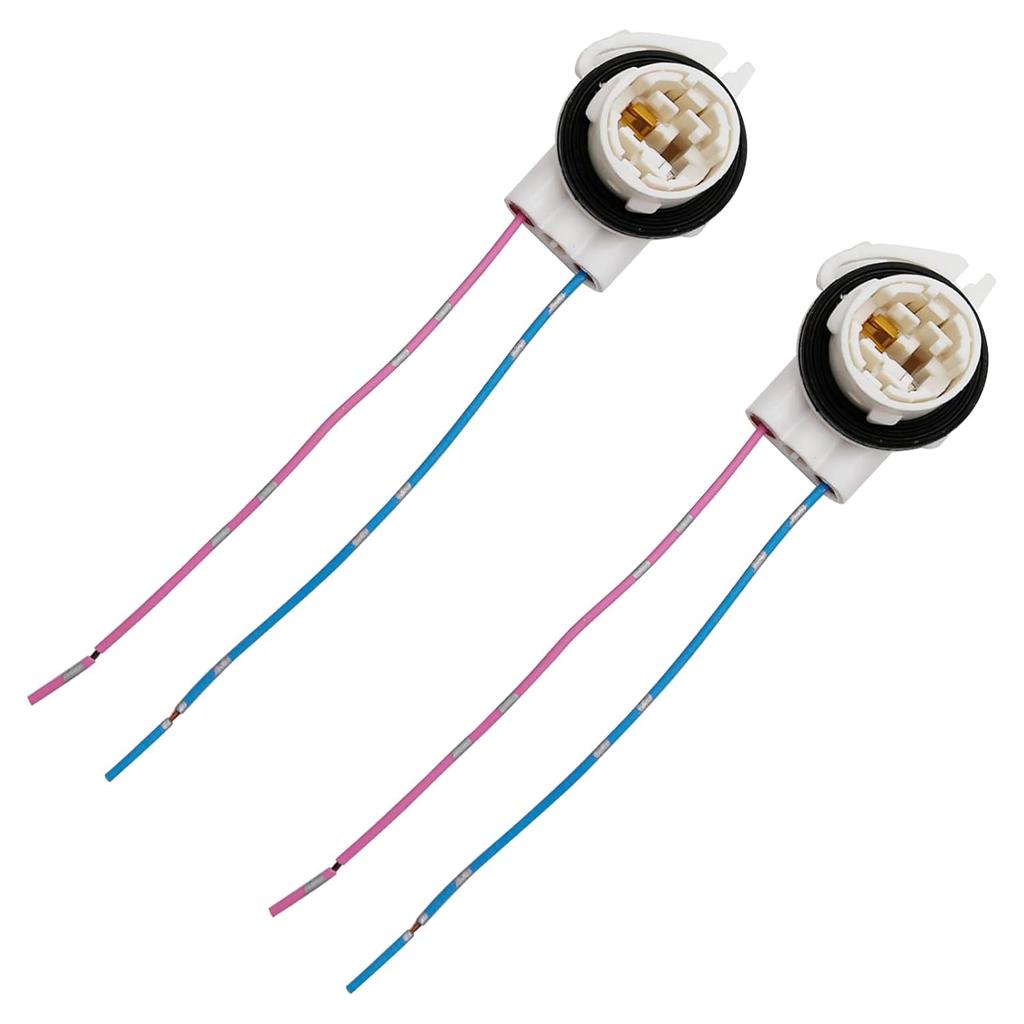 EATAKWARD 3156/3157 Pre-Wired Harness Pigtail Socket Connector Plug Tall LED Bulbs, Fit For Most Chevrolet Silverado GMC Sierra For Brake/Tail Lights
