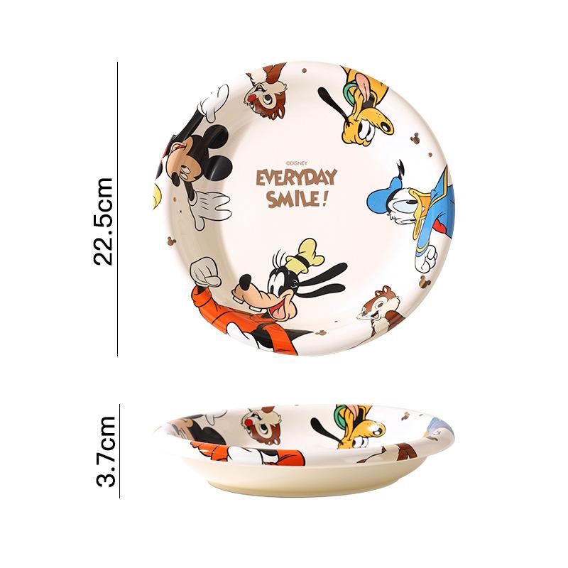 Light Luxury Michele Series Bowl Ceramic Tableware Cute Bowl Set Children'S Rice Bowl Cartoon Mug Household Plate