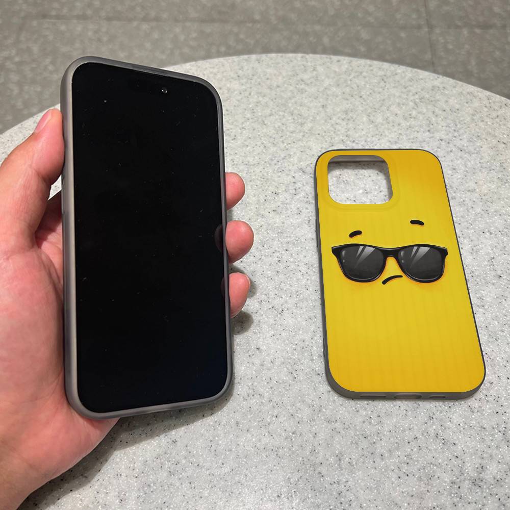 Funny Face For IPhone 17 16 15 14 13 12 11 Pro Max Plus Pro Clear Phone Cover Non-Slip Shell