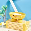 Cute and Drainable Cartoon Soap Box Yellow Duck, Whale Ruffled Designs