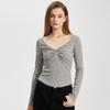 Women's Long-Sleeve V-Neck Knit Top