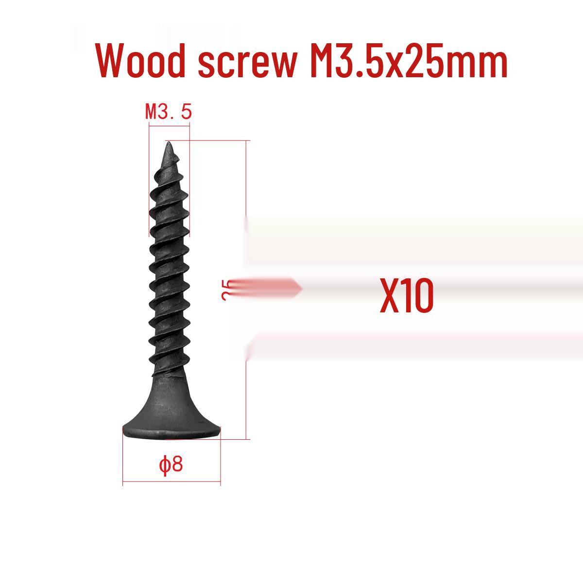 

Сірі фосфатовані саморізи M3.5 з потайною головкою для гіпсокартону та дерева