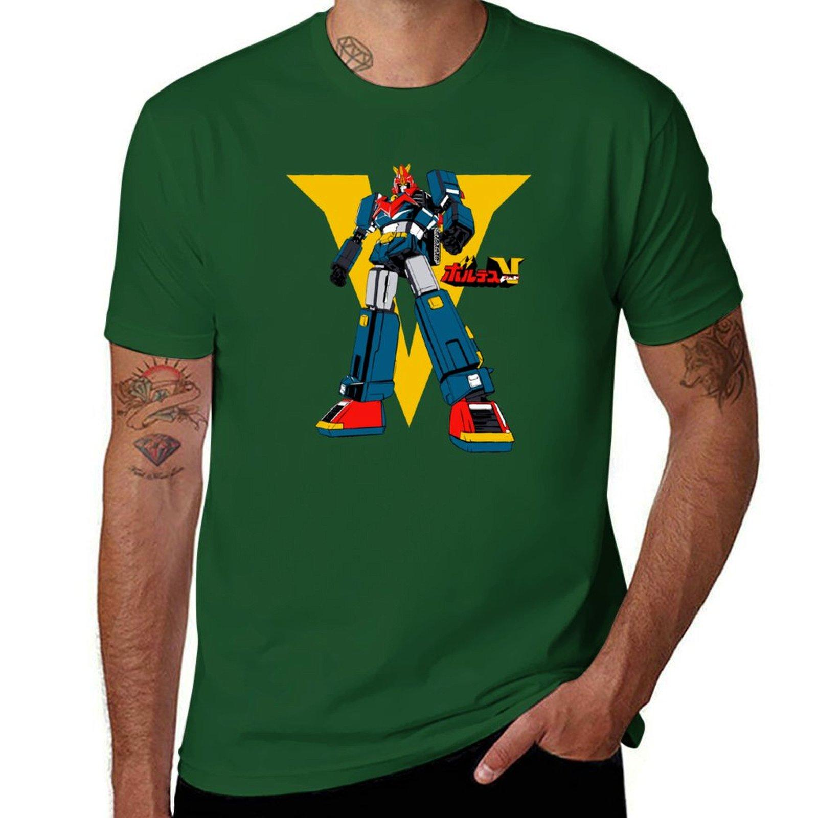 Футболка Chodenji Machine Voltes V funnys blanks shirts graphic tees мужские футболки 4XL