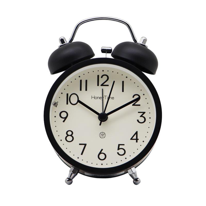 Metal Ringing Alarm Clock for Students To Use Bedside To Get Up, Magical and Powerful To Wake Up Boys and Girls Desktop Small Clock