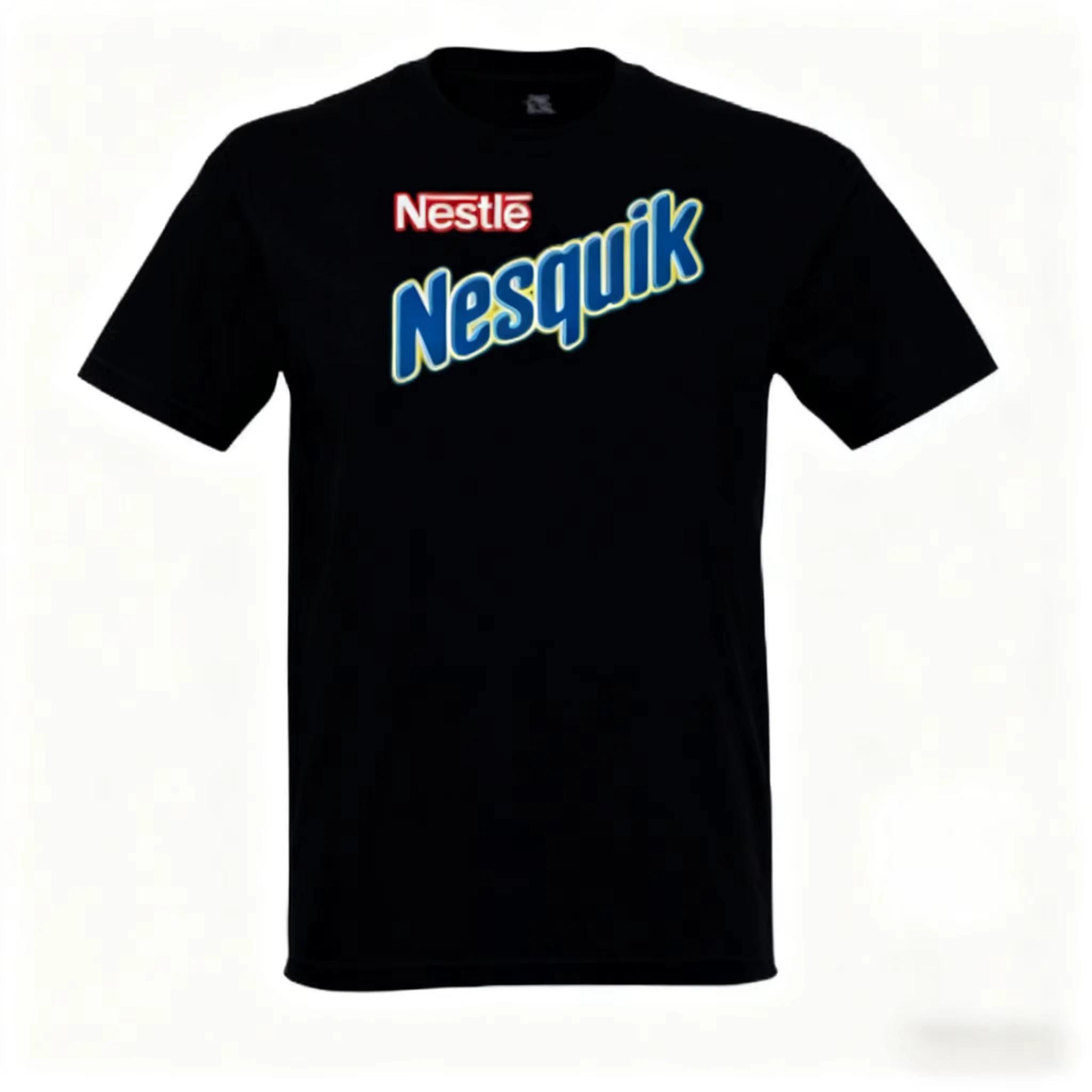 

2026 Літній Гарячий Розпродаж Модний Принтований Футболка Nesquik Шоколадне Молоко Футболка Високоякісний Розкішний Вінтажний Чоловічий та Жіночий Дитячий Топ Оверсайз Одяг XXL коричневий