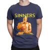 Michael B and Sinners smoking Funny 100 Cotton TShirt Sinners Tops Tees For Unisex