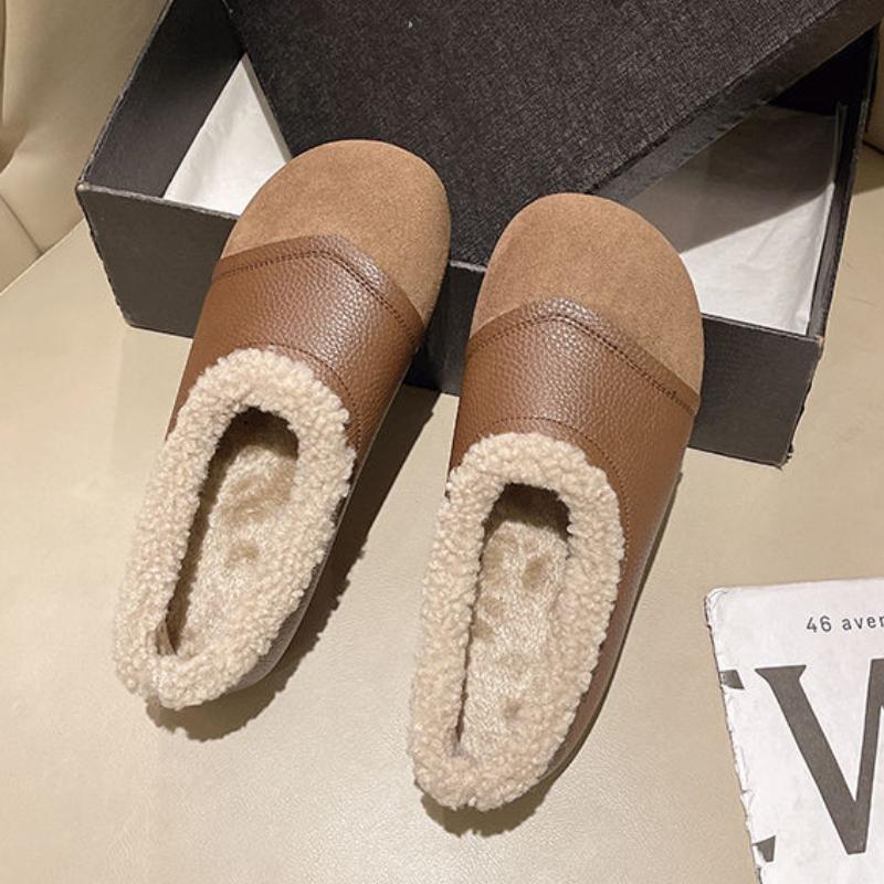 Fashion Woman Shoes Comfort Versatile Flat Shoes Warm Shallow Cotton Shoe Velvet Soft Soles Women Sneaker Light Simple Bean Shoe
