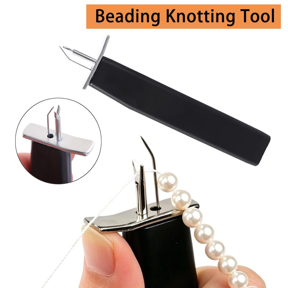 Pomocník na náramky Bezpečnostní uzly pro DIY výrobu šperků Nástroj na korálkování perel Šňůrka na šperky