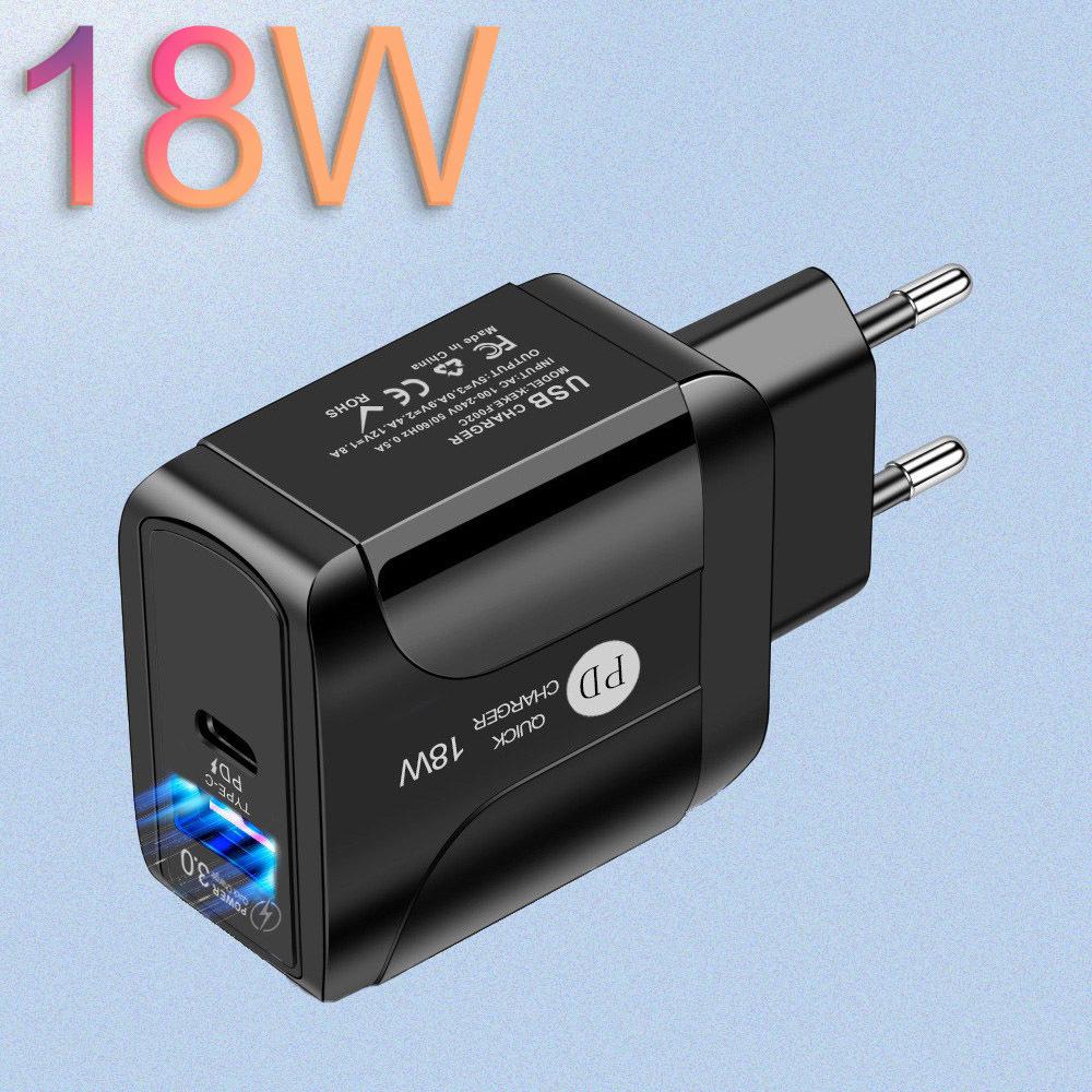 

Butterfly Luminous QC3.0+PD18W Fast Charger with EU/US/UK Plug US Plug білий