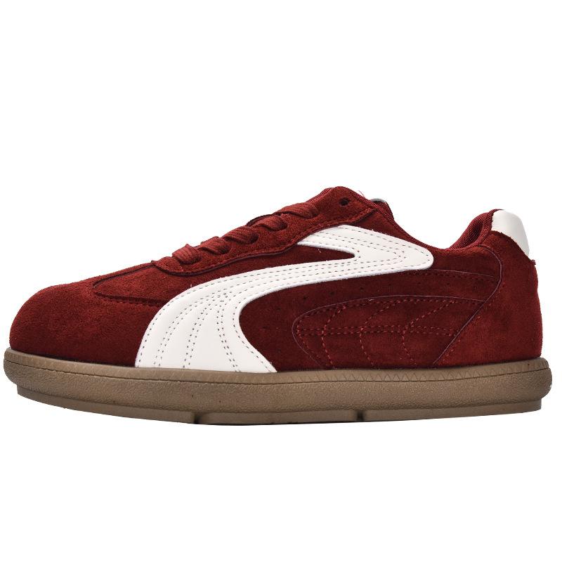 Woman's Casual Sneakers Retro Round Toe Comfort Soft Sole Chunky Flat Shoes Fashion Versatile Lightweight Non Slip Sport Shoes