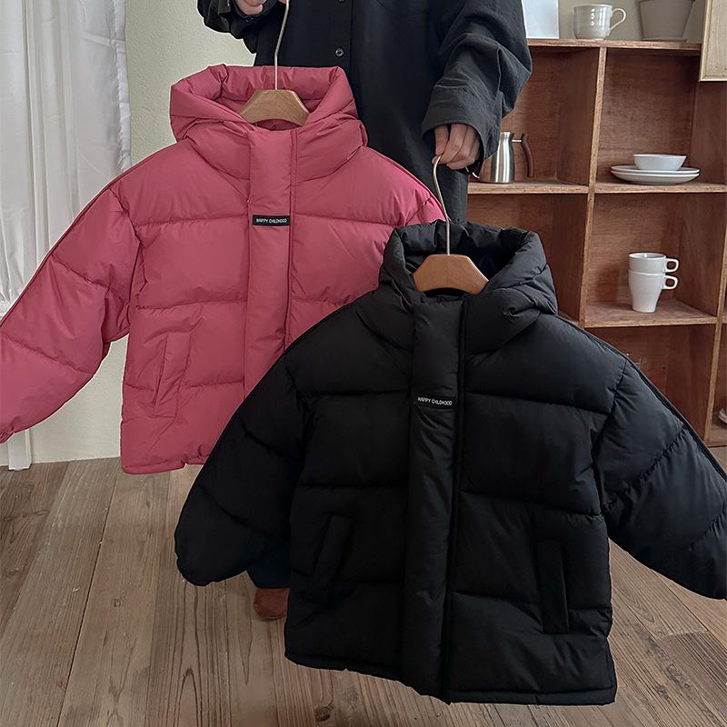 2025 Winter Kids' Thick Cotton-Padded Jacket for Boys and Girls – Cozy Bread Coat for Middle and Big Children