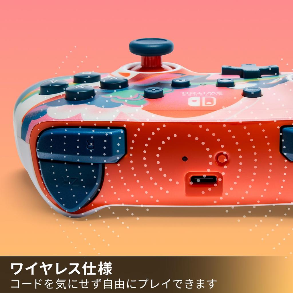 Licensed PowerA Enhanced Wireless Controller for Nintendo Switch Liquid Sunset [Nintendo Product] - [2-Year Warranty] NSGP0351JP-01