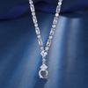 Jewelry  New Trendy Women's Light Luxury Fashion Square Chain Necklace Versatile Long Style Party Daily