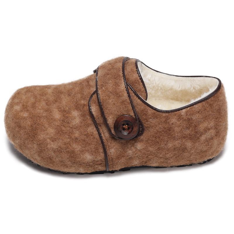 thick-soled women's autumn new Mao Mao shoes retro versatile casual shoes one-pedal lazy shoes women's