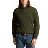 Polo Ralph Lauren Solid Color Crew Neck Ribbed Long Sleeve Sweater Men sweater Leaf-Green MNPOSWE16822011-300