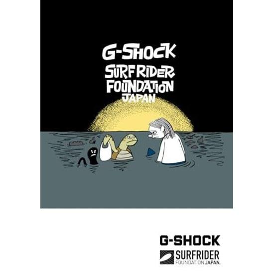 Zegarek Casio G-Shock produkt krajowy oryginalny zastosowano materiały przyjazne dla środowiska model współpracy z Surfrider Foundation Japan Wytrzymały męski