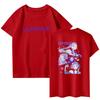 Fashionable Round Neck Short Sleeve Work Clothes Printed Tops For Womens Summer Tops