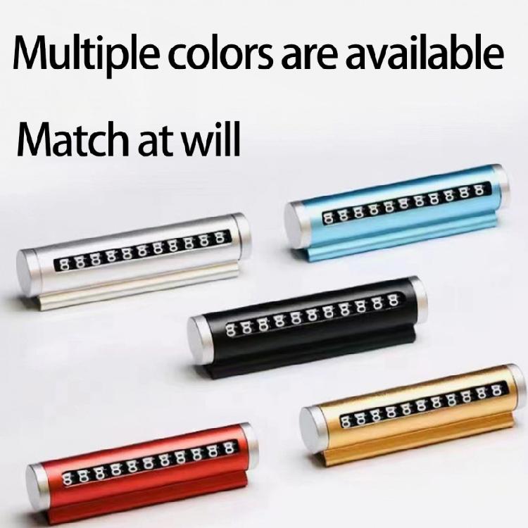 Not Slip Roller Face Temporary Parking Sign Aluminum Car Phone Plate Fade Resistant Car Parking Number Plate Roller