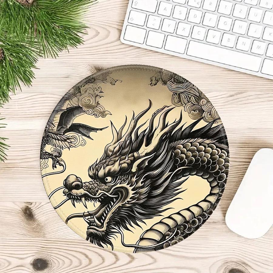 

Tiger Flower Dragon 1pc Mouse Pad Desk accessories Computer Laptop Pad office Pad Keyboard Mouse Pad Game Console Pad Anti slip 200x200x2mm