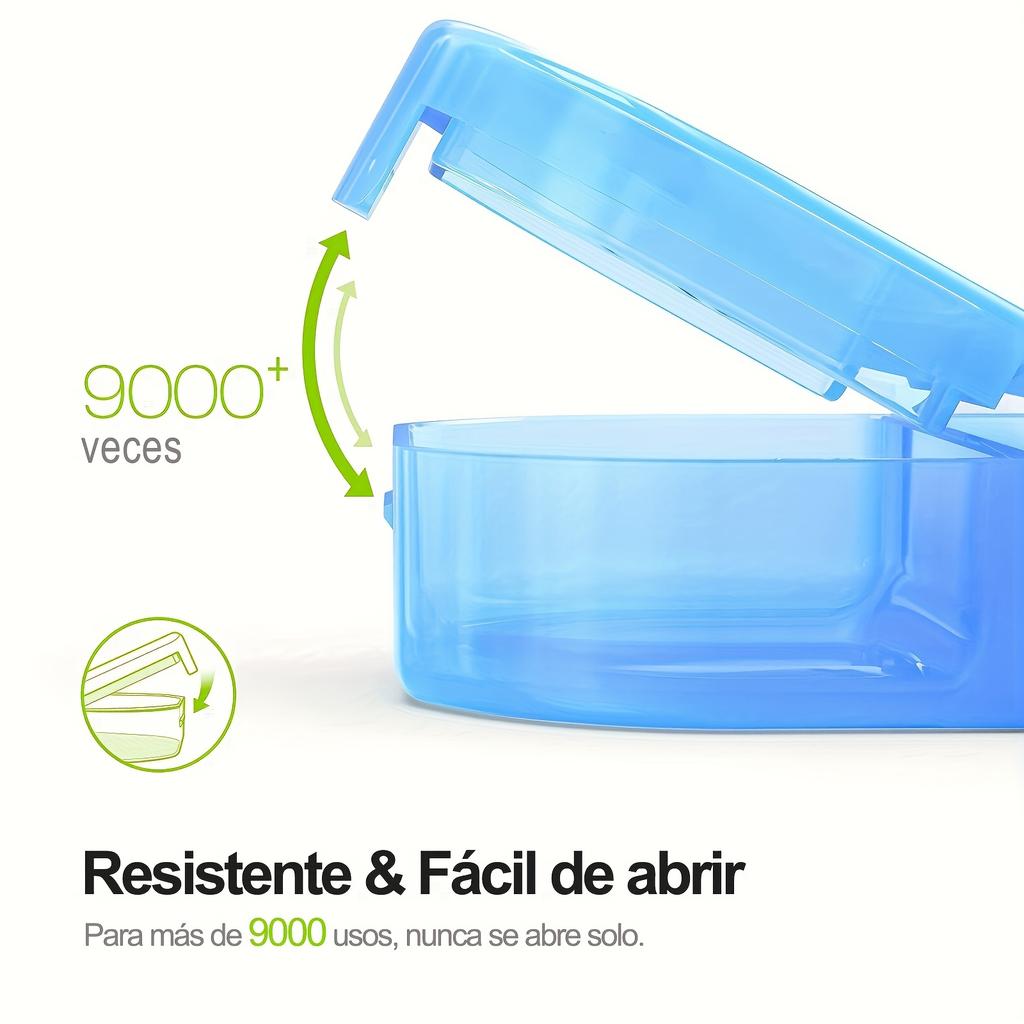 [Spanish Printing] 7 Day Pill/Tablet Box with 2 Compartments, Handy and Moisture Resistant Medicine Box