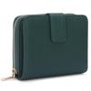 Leather Mini Wallet with Coin Large Gift Item [DCLKO] Women's Bi-fold Purse, Lightweight, Compact, Multifunctional, Capacity, (Green)