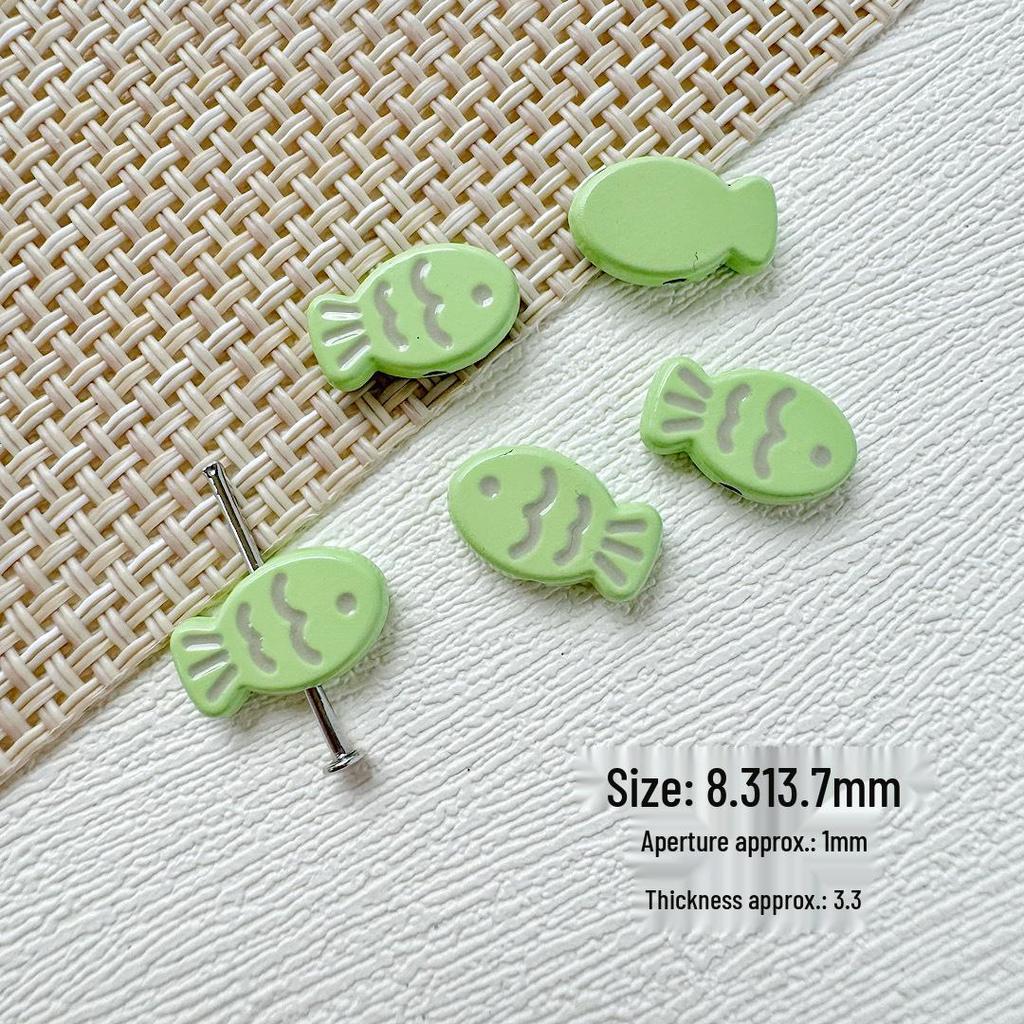 Colorful Macaron Fish & Butterfly Bead Kit for DIY Bracelets, Necklaces, Hair Accessories