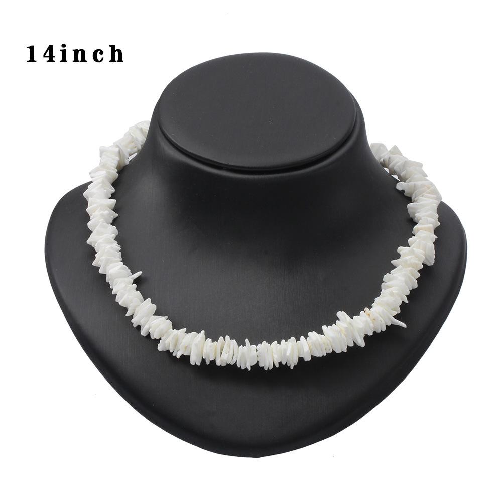 

Hot Sale White Ocean Element Shredded Shell Conch Short Necklace, Holiday Jewelry