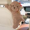Cute Cartoon Teddy Dog Plush Hanging Tissue Box For Car Home Use