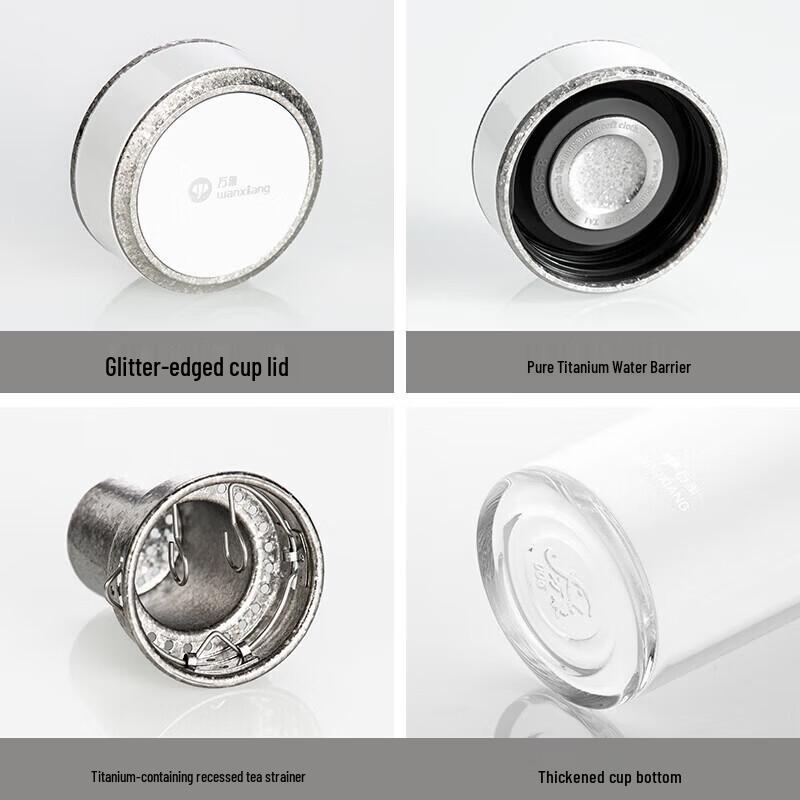 WANXIANG Single-layer Antibacterial Borosilicate Glass Tea Cup