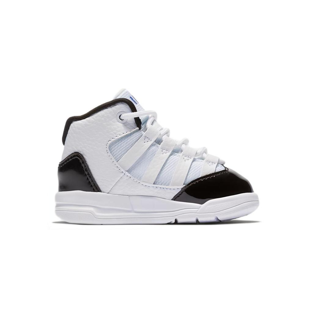 Jordan Max Aura Air  Retro Comfortable Shock Absorbing Durable High-Top Walking Shoes Baby Shoes Black White AQ9215-121