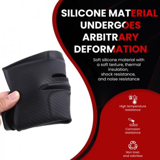 Black Silicone Center Console Wireless Charger Pad Mat For Kia EV3 2024-2025