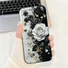 Casing For Xiaomi Poco M4 5G Case Cover Silicone Luxury Fashion Flowers Kawaii Cute Cat Shockproof Phone Case 22041219PG