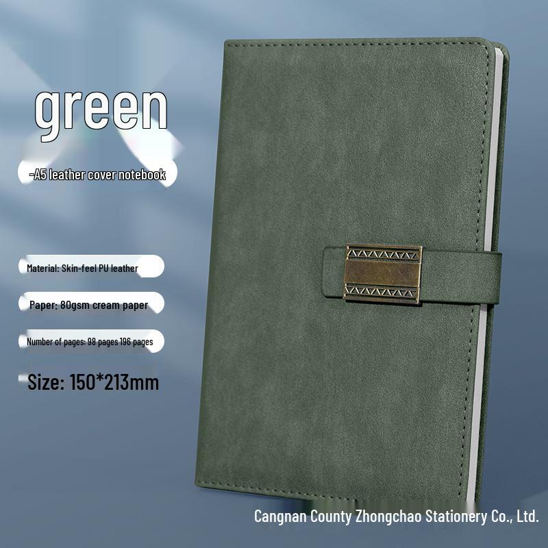 A5 Business Meeting Notebook with Buckle - Daily Planner & Journal